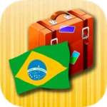 brazilian portugues phrasebook android application logo